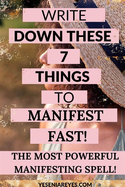 Will Manifesting Spell Ritual Manifest Anything Fast