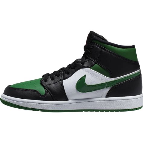 Кроссовки Nike Air Jordan 1 Mid Green Toe 554724 067 купить в Москве с
