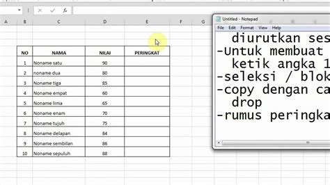 Maybe you would like to learn more about one of these? rumus peringkat excel - YouTube