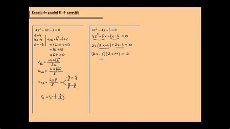 Ecuatie De Gradul 2 Rezolvata In Trei Moduri Licecuatia24 Youtube