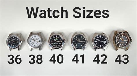 Watch Size Comparison Side By Side Youtube