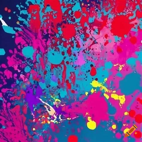 Abstract Paint Splatter Background On Craiyon