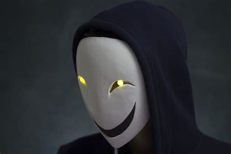 Black Bullet Anime Kagetane Hiruko Mask Handmade For Cosplay Etsy