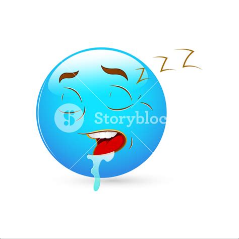 Smiley Emoticons Face Vector Sleeping Royalty Free Stock Image