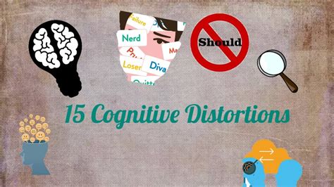 15 Cognitive Distortions Chart
