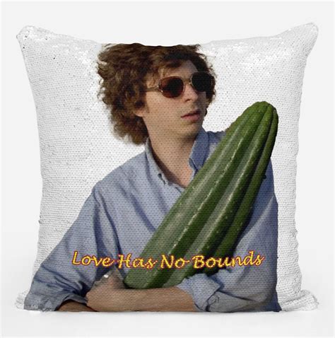 Michael Cera Holding A Cactus Sequin Pillow Case Funny Etsy