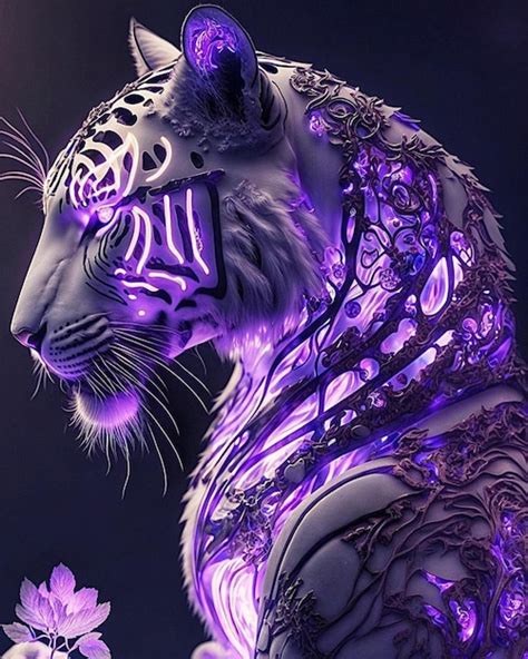 Premium Photo Purple Tiger Wallpapers That Will Make You Smile