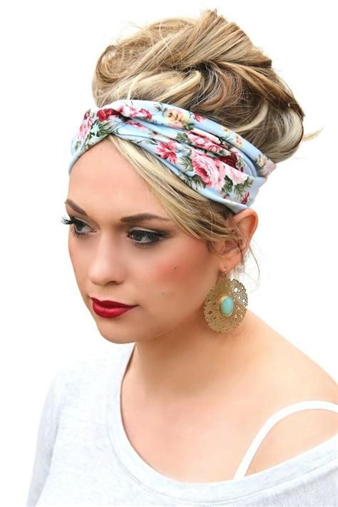 Cotton Twist Headbands Floral Designs Headband Hairstyles Winter