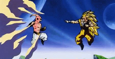 Super spirit bomb takes 5 bars from your mode bar so it is recommended to use it when your mode is about to run out. Goku Kid Buu GIF - Goku KidBuu Dragonballs - Discover & Share GIFs
