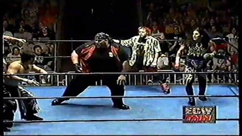 ECW Big Sal E Graziano Been Taken Down By Tajiri Mickey And Psicosis ECE YouTube
