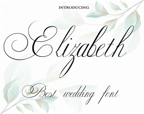 Elegant Wedding Digital Font Calligraphy Font Download Font Script