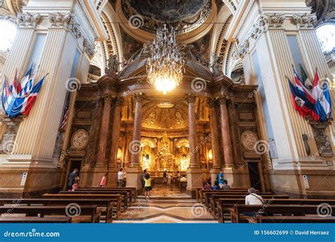 Zaragoza Spain August 15 2019 Interior Of Basilica Cathedral Of