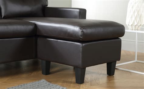 Choose from a great range of leather corner sofas. Fletcher Small Brown Leather Corner Sofa L Shape Only £329 ...