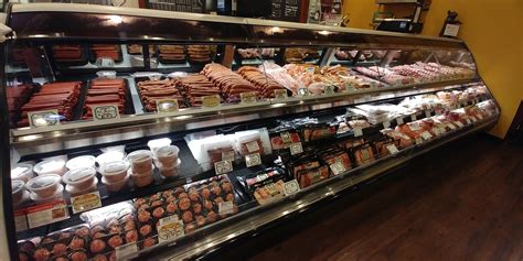 Jones Market Deli Meat Case Fresh Pork Chops Ribs Sausage Bacon Hams And More