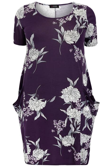Affordable and search from millions of royalty free images, photos and vectors. Purple & Multi Peony Floral Pattern Dress With Drape ...