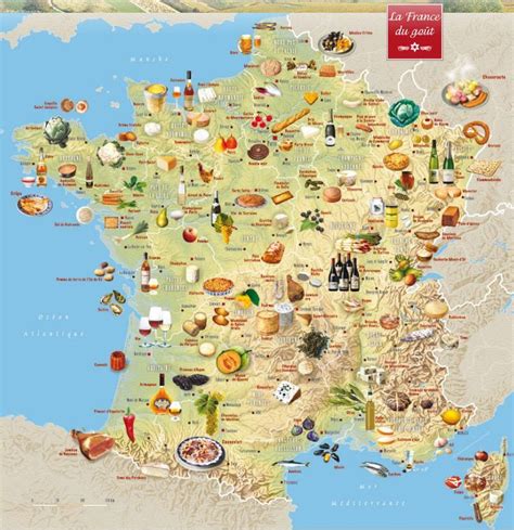 Gastronomie Les Régions De France Carte De France Gastronomie