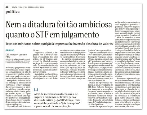 Jornais divergem sobre decisão do STF que afeta a mídia A Trombeta