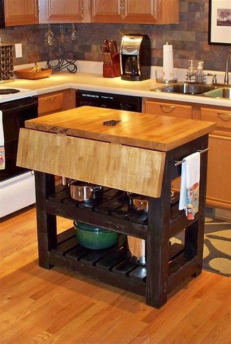 54 Absolutely Brilliant Small Kitchen Island Diys Kitchen Island