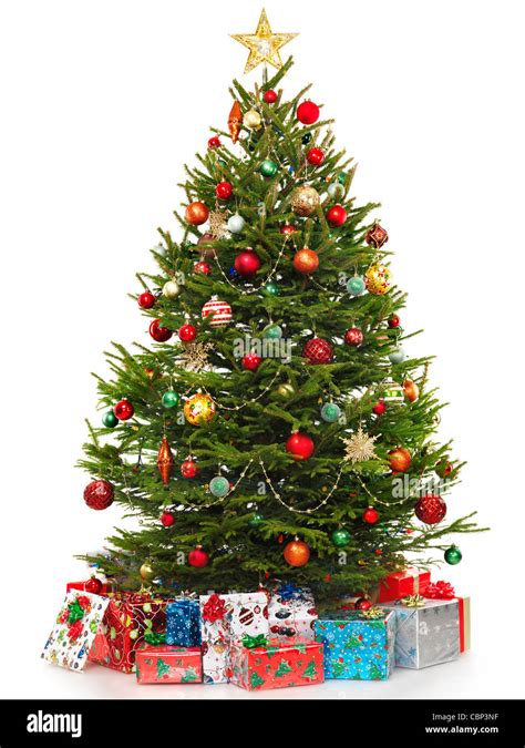 Beautiful Decorated Christmas Tree With Colorful Wrapped Ts Under It