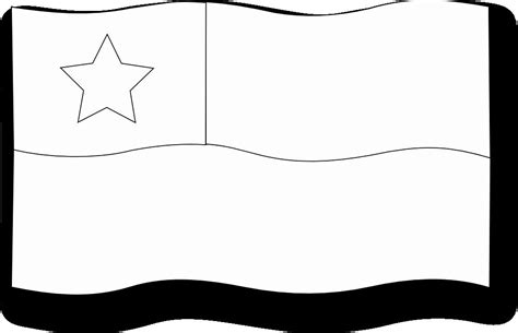 Chile Flag Activity For Coloring Pages