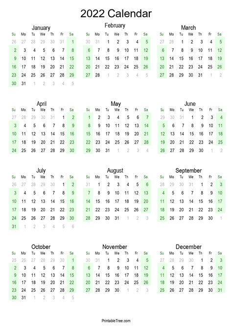 Printable Calendar 2022 One Page With Holidays Single Page 2022 1