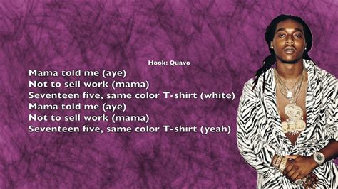 T Shirt Lyrics Migos Quavo Takeoff And Offset Youtube