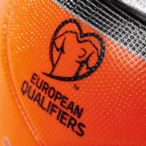 Adidas Euro Qualifier Official Match Ball Solar Red Black Iron