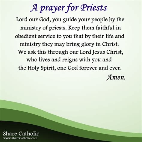 Prayer For Our Priests