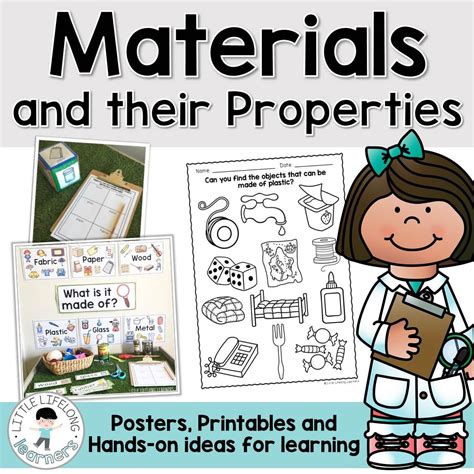 Materials And Their Properties Foundation Prep And Kindergarten