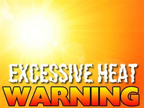 When forecast temperatures are expected to be at least 31°c and overnight temperatures are above 20°c for 2 days or the humidex is at least 40 for 2 days. Extreme Heat Warning Through July 1st - LV Sportz Foundation