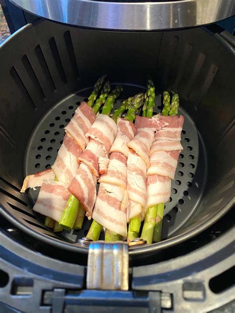 asparagus air bacon fryer wrapped melaniecooks recipe cooking chicken