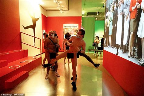 Naturists Make An Exhibition Of Themselves At Paris Film Library Daily Mail Online