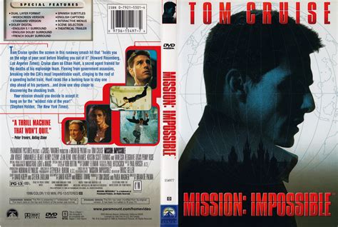 Mission Impossible 1996 R1 Dvd Covers And Labels
