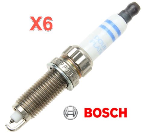 6 Spark Plugs Oem Bosch High Power Fine Wire Double Platinum Zr5tpp33