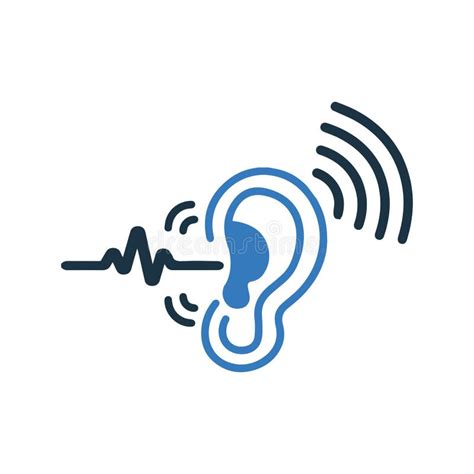 Ear Hear Hearing Listen Sound Signal Speaker Icon Simple Editable