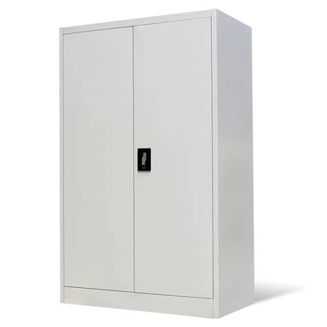 Vidaxl Office Cabinet 90x40x140 Cm Steel Grey Storage Cupboard