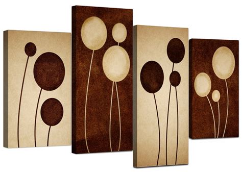 Brown Abstract Canvas Prints 130cm X 67cm 4123