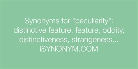 Synonyms For Peculiarity Peculiarity Synonyms Isynonymcom
