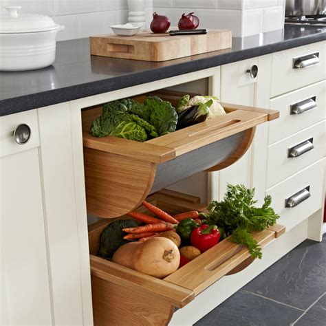 Do you suppose pull out baskets for kitchen cabinets looks nice? Hafele Pull-out Vegetable Baskets - Contemporary - Kitchen ...