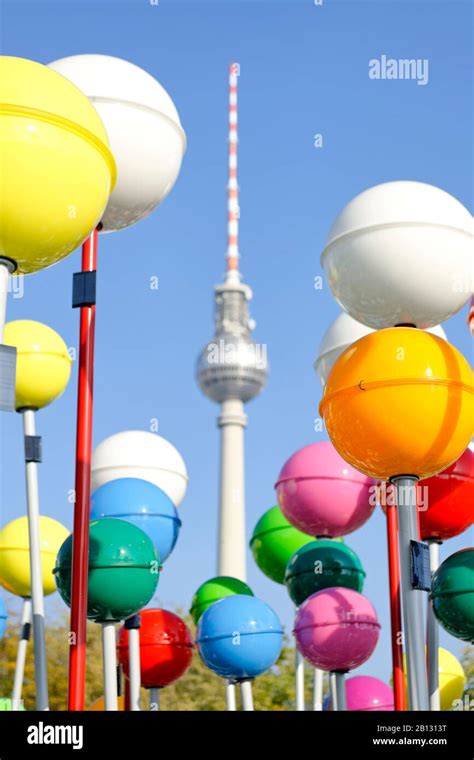 Shining Balls In Front Of Tv Tower Hi Res Stock Photography And Images