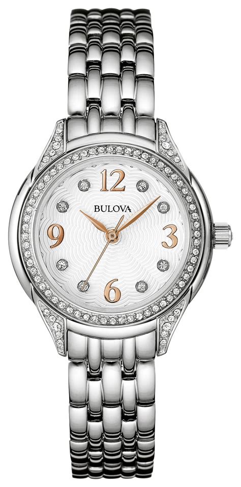 Bulova Ladies Swarovski Crystal Two Tone Rose Watch 8476904 Argos