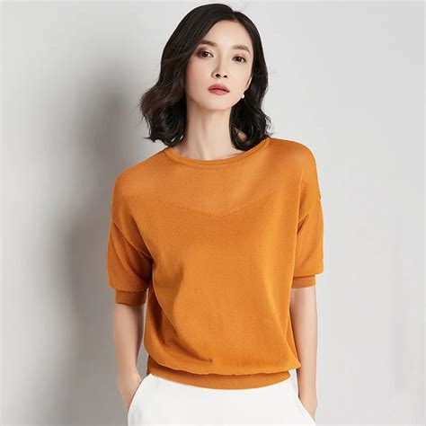 Knitted Pullovers Women 2018 New Summer Batwing Sleeve Stella Filante