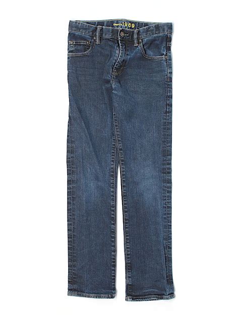 Gap Kids 100 Cotton Solid Dark Blue Jeans Size 14 77 Off Thredup
