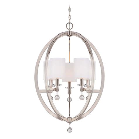 $ 209 99 $ 333.31. Crystal Orb Chandelier Pendant Light with White Drum ...