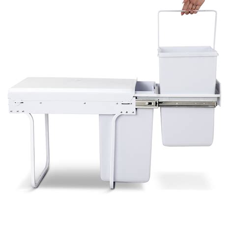 L➤ under bench bin 3d models ✅. Kitchen Rubbish Bins 20 Lire Dual Sliding Pull Out Under ...