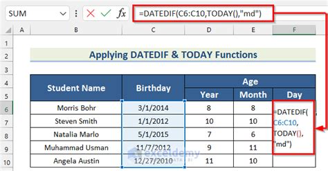 How To Use DATEDIF Function In Excel 2 Ideal Examples