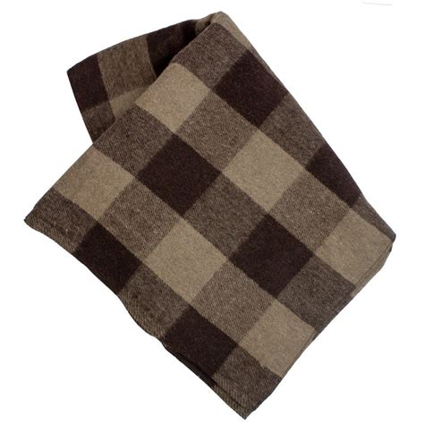 Bunkhouse Plaid Wool Blanket For Summer Camp