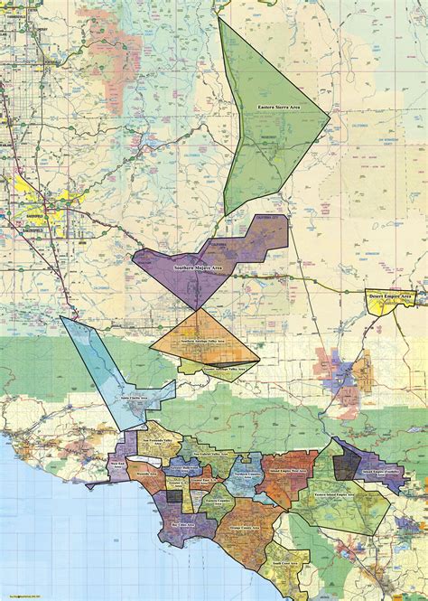 Regional Map Southern California Region Of Narcotics Anonymous
