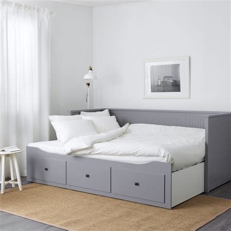 Hemnes Daybed Frame With 3 Drawers Gray Ikea In 2021 Ikea Hemnes