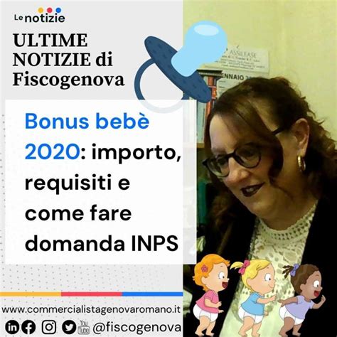 Bonus Bebè 2020 Importo Requisiti E Come Fare Domanda Inps Dottoressa Commercialista